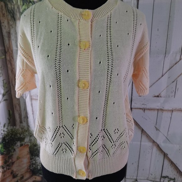 Cardigan with Drop Needle Pattern - Picture 2 of 5